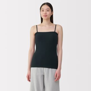 ムジルシリョウヒン(MUJI (無印良品))の無印良品 さらっと綿 ブラチューブトップ 未使用 下着 オーガニックコットン(キャミソール)