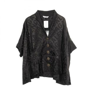 バレンシアガ(BALENCIAGA)のBALENCIAGA バレンシアガ ブラウス ロゴ総柄 カットオフ(シャツ/ブラウス(長袖/七分))