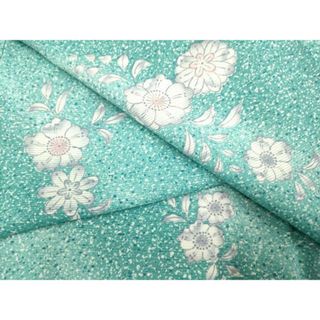 平和屋着物＊夏物　小紋　絽　辻が花　洗える着物　DAAU3825du(着物)