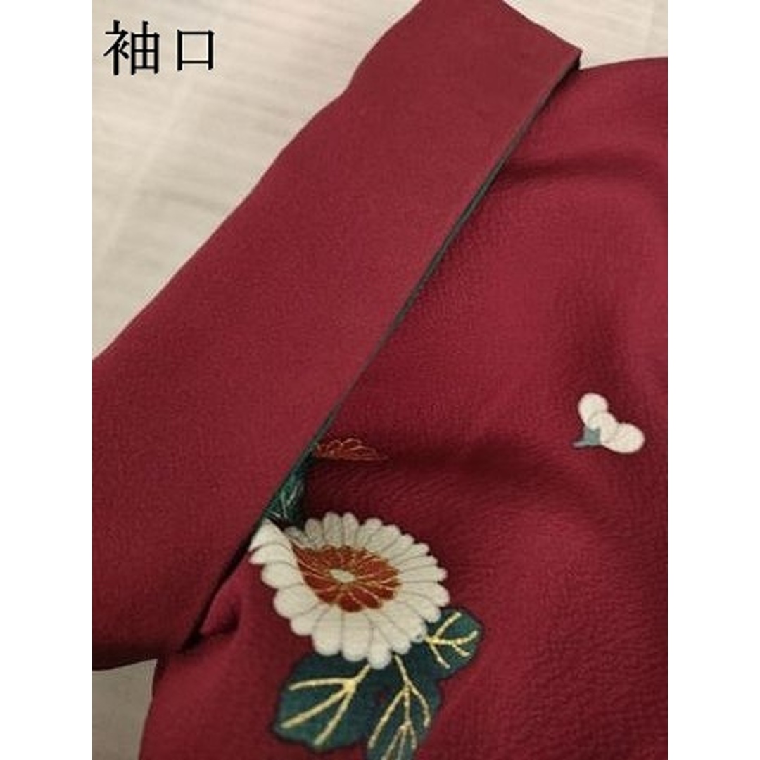 七五三安心セット‼️豪華赤地に御所車‼️金彩花々煌びやか際立つ 平和屋着物▽豪華振袖 駒刺繍 御所車花文 暈し染め 金彩 正絹