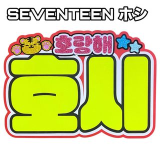 セブンティーン(SEVENTEEN)のSEVENTEEN ホシ　ネームボード　ネムボ　うちわ文字(アイドルグッズ)