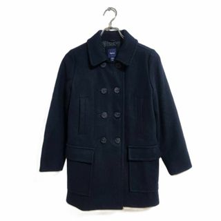 ギャップキッズ(GAP Kids)のGAP Kids ピーコート ダブルボタン ウール混 ネイビー 140cm(ジャケット/上着)