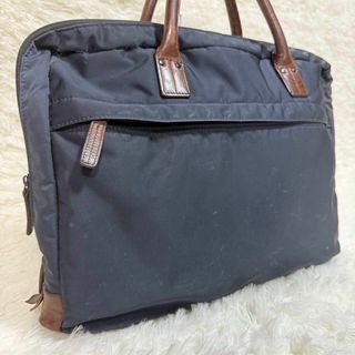 ポーター(PORTER)のPORTER ポーター レザーナイロンビジネスバック ブリーフケース ネイビー(ビジネスバッグ)