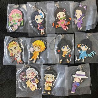 鬼滅の刃　夏祭り　ラバーストラップ(キャラクターグッズ)