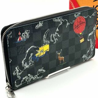 ルイヴィトン(LOUIS VUITTON)の【希少/極美品】ルイヴィトン ダミエグラフィット ジッピーオーガナイザー 長財布(長財布)
