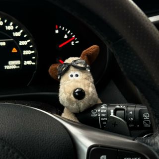 可愛いい子犬のぬいぐるみ、ワイパーハンドル及び方向指示器装飾品　グルミット風