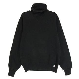ヴィンテージ VINTAGE 90s USA製 russell athletic トリコ刺繍タグ タートルネック スウェット ブラック系 S【中古】(スウェット)