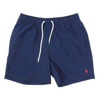 ポロラルフローレン(POLO RALPH LAUREN)のPOLO RALPH LAUREN ポロ・ラルフローレン ポニーロゴ 刺繍 ショート ハーフ パンツ ショーツ ネイビー系 M【中古】(その他)