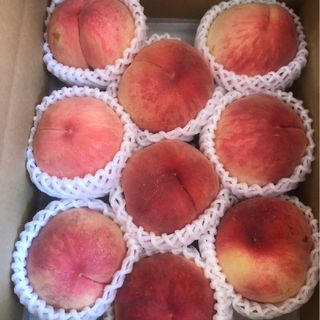 680.早勝ち福島産 朝採り完熟桃箱込み3kg訳あり家庭用甘くて美味しい桃(フルーツ)