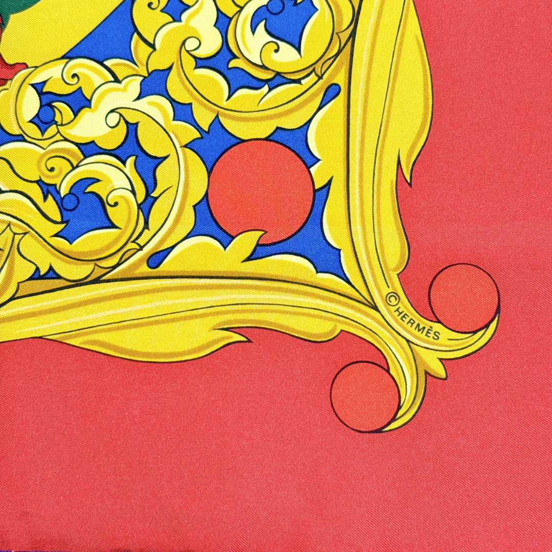 ⭐︎まる⭐︎さま　【新品・未使用】エルメス カレ90 〈太陽の動物たち〉 HERMES - 【超美品】エルメス スカーフ カレ90 太陽の動物たちの