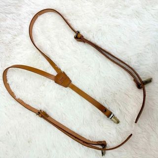 タイドウェイ(TIDEWAY)のTIDEWAY タイドウェイ ナチュラルレザーサスペンダー ヌメ革 ブラウン(サスペンダー)