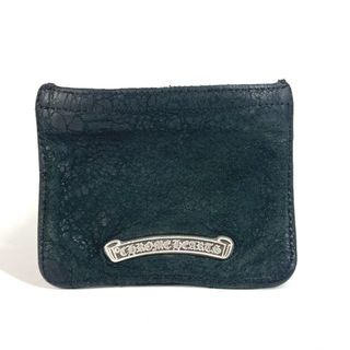 クロムハーツ(Chrome Hearts)のクロムハーツ CHROME HEARTS ロゴ チェンジコインパース 財布 小銭入れ  コインケース レザー ブラック(コインケース/小銭入れ)