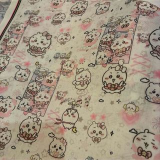 ちいかわ　ハチワレ　うさぎ　生地　布　シーチング　給食袋　かわいい(生地/糸)