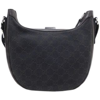 グッチ(GUCCI)のブラック GGパターン ショルダーバッグ(ショルダーバッグ)