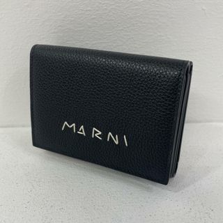 マルニ(MARNI)の【尾張小牧店】 中古 MARNI | マルニ 三つ折り財布 PFMI0097U0 ブラック 【124】【専】(財布)