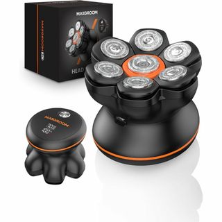 MAXGROOM スキンヘッド用シェーバー 7Dスキンヘッド マグネット 防水