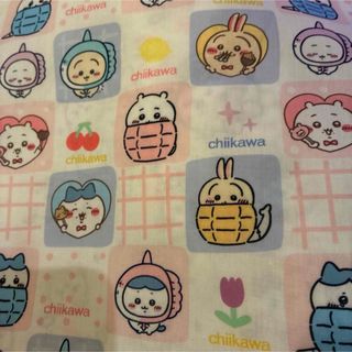 ちいかわ　ハチワレ　うさぎ　布　生地　綿ポリ素材