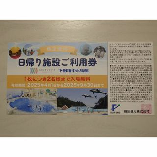 ◎1枚 藤田観光 日帰り施設ご利用券　株主優待券(プール)