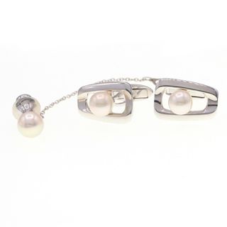 ミキモト(MIKIMOTO)の ミキモト タイタッグ カフスセット SV 中古 タイピン(カフリンクス)