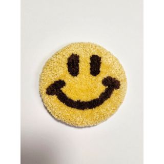 コースター ふわもこ パンチニードル にこちゃん