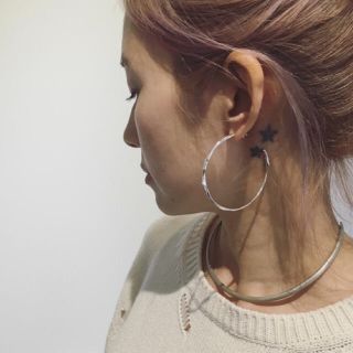 みです Ron プリュイ ドロップMフープピアスの通販 by ts|ロン