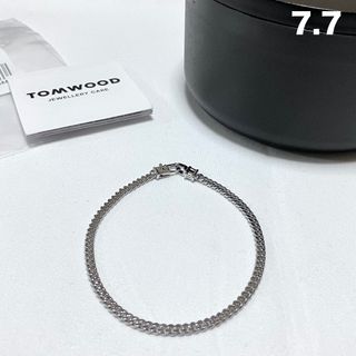 トムウッド(TOM WOOD)の新品 7.7 TOMWOOD M カーブチェーン ブレスレット 銀 6945(ブレスレット)