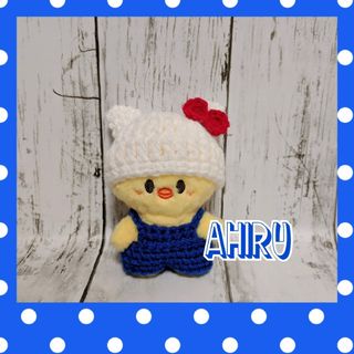 ❤skzoo 10cm ポガリ サイズ リボン付き ねこ耳ニット帽＆サロペット(その他)