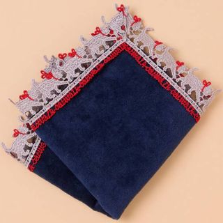 新品 ◎ 近沢レース 婦人画報限定 ハンカチ キャットウォーク 紺色 完売(ハンカチ)
