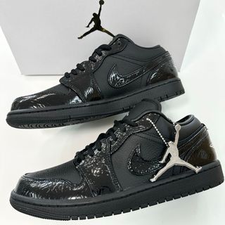 ジョーダン(Jordan Brand（NIKE）)の新品　ナイキ　エアジョーダン1 LOW SE レザー　エナメル　クロコ　26cm(スニーカー)