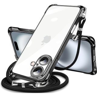 iPhone 16 用 ケース クリア ショルダー iPhone16 用 スマホ