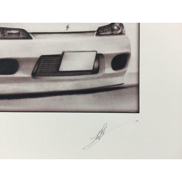 鉛筆画 シルビア S15 旧車名車イラスト A4額付き 送料無料の通販 By テンパーク S Shop ラクマ