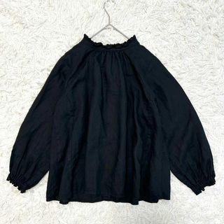 ネストローブ(nest Robe)の近年モデル✨ネストローブ 2way リネンビエラスタンドフリルブラウス(シャツ/ブラウス(長袖/七分))