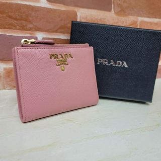 PRADA - 希少 美品PRADA☆鑑定済☆サフィアーノ 1ML024 ピンク プラダ財布