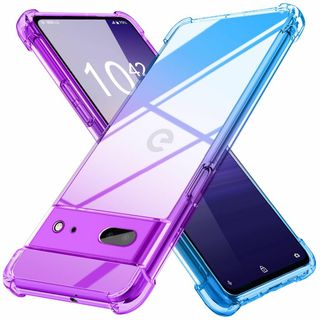 【在庫セール】Google pixel 6 ケース クリア 薄型 グラデーション(その他)