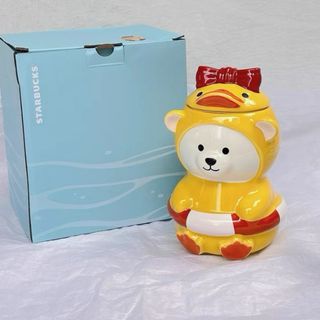 海外　スターバックス　サマー　ブルー　ベアリスタ　アヒル　マグカップ