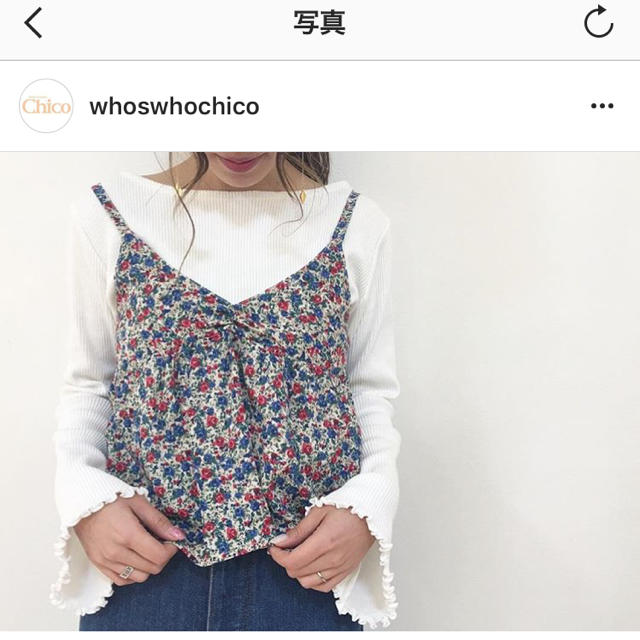 who's who Chico(フーズフーチコ)のフーズフーチコ レディースのトップス(カットソー(長袖/七分))の商品写真