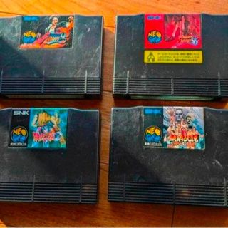 【セット販売】SNK 超ド級 ゲーム NEOGEO ネオジオ カセット 4本