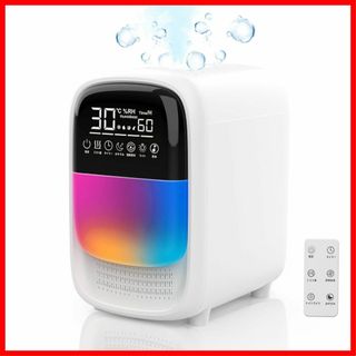加湿器【2024秋冬新登場・ 4L大容量 】卓上加湿器 ハイブリッド式加湿器 加