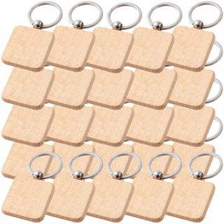 【人気商品】Sweet Plus 木製 キーホルダー 番号札 無地 ホテル ロッ(その他)