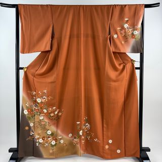 訪問着 身丈164.5cm 裄丈66cm 正絹 秀品 【中古】(着物)