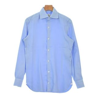 ルイジボレッリ(LUIGI BORRELLI)のLUIGI BORRELLI ルイジボレッリ ドレスシャツ XS 青 【古着】【中古】【送料無料】(シャツ)