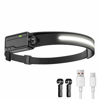 【特価セール】LUTW ヘッドライト 充電式 LED ヘッドランプ センサー付き