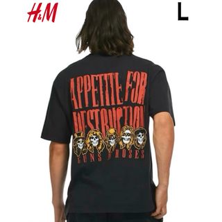 H&M - 新品 H&M × GUNS N ROSES ガンズ バンドTシャツ L