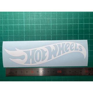 Hot Wheels ホットウィールズ カッティング ステッカー 白