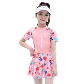 [AILITI] 水着 女の子 ガールズ ワンピース 小学生 キッズ 子供 ジュ