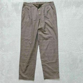 ジーユー(GU)の【GU】 (XL) チェック パンツ カジュアル ストレート レディース(カジュアルパンツ)