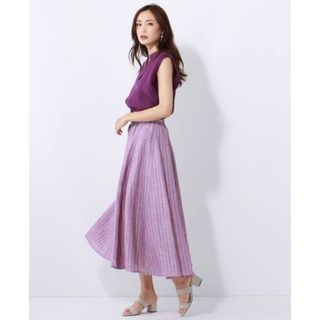 23区　【洗える】LIBECOLINEN ロング スカート リベコ　リネン　麻