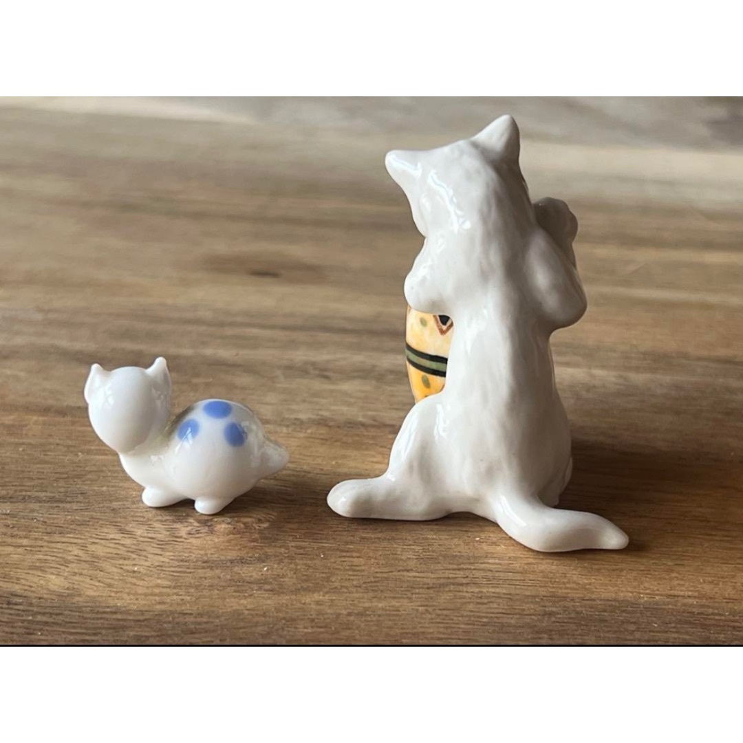 専用ページ　猫の置物二つ 猫の置物(2つ)の通販 by hinano's shop｜ラクマ