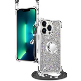 【ケース】iPhone 13 Pro ケース キラキラ 輝きピカピカ リング付き