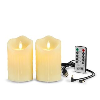AnnTec LEDキャンドルライト 【2点セット】 ledキャンドル キャンド